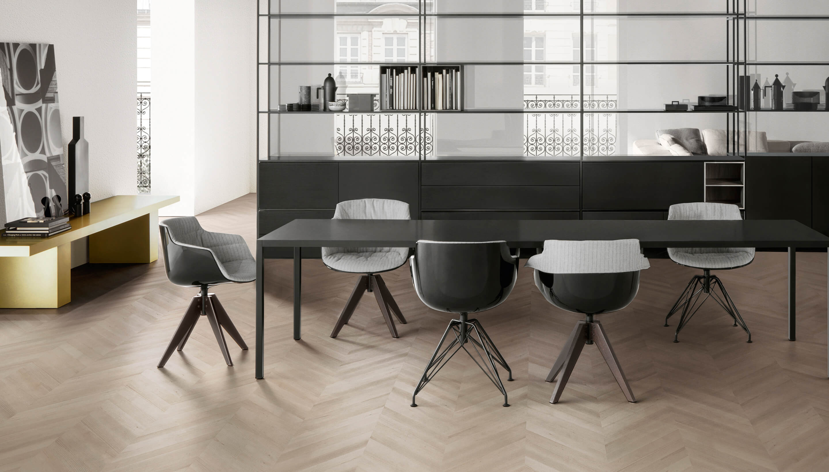华体会(中国) - 坐具|餐椅|办公家具|设计师家具|FLOW SLIM 洽谈椅/餐椅