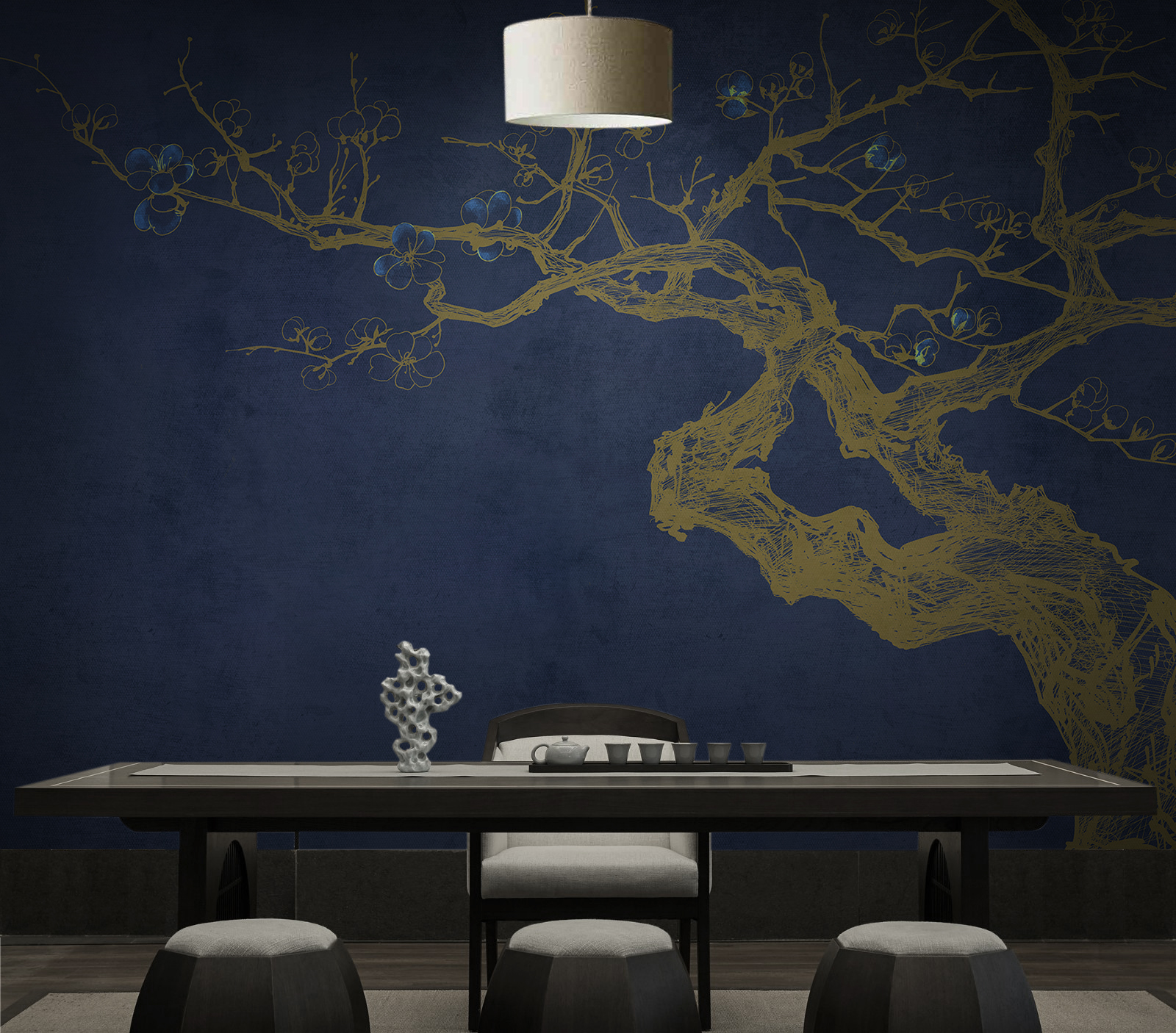 华体会(中国) - 附件|装饰画/墙饰|办公家具|设计师家具|梅Ⅱ-原创定制壁画