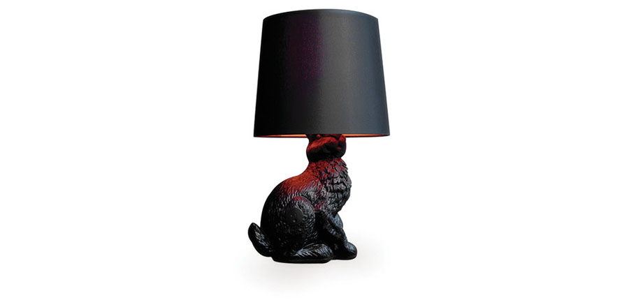 [华体会(中国) - 灯饰|台灯|办公家具|设计师家具|Moooi Rabbit Lamp 黑兔台灯]