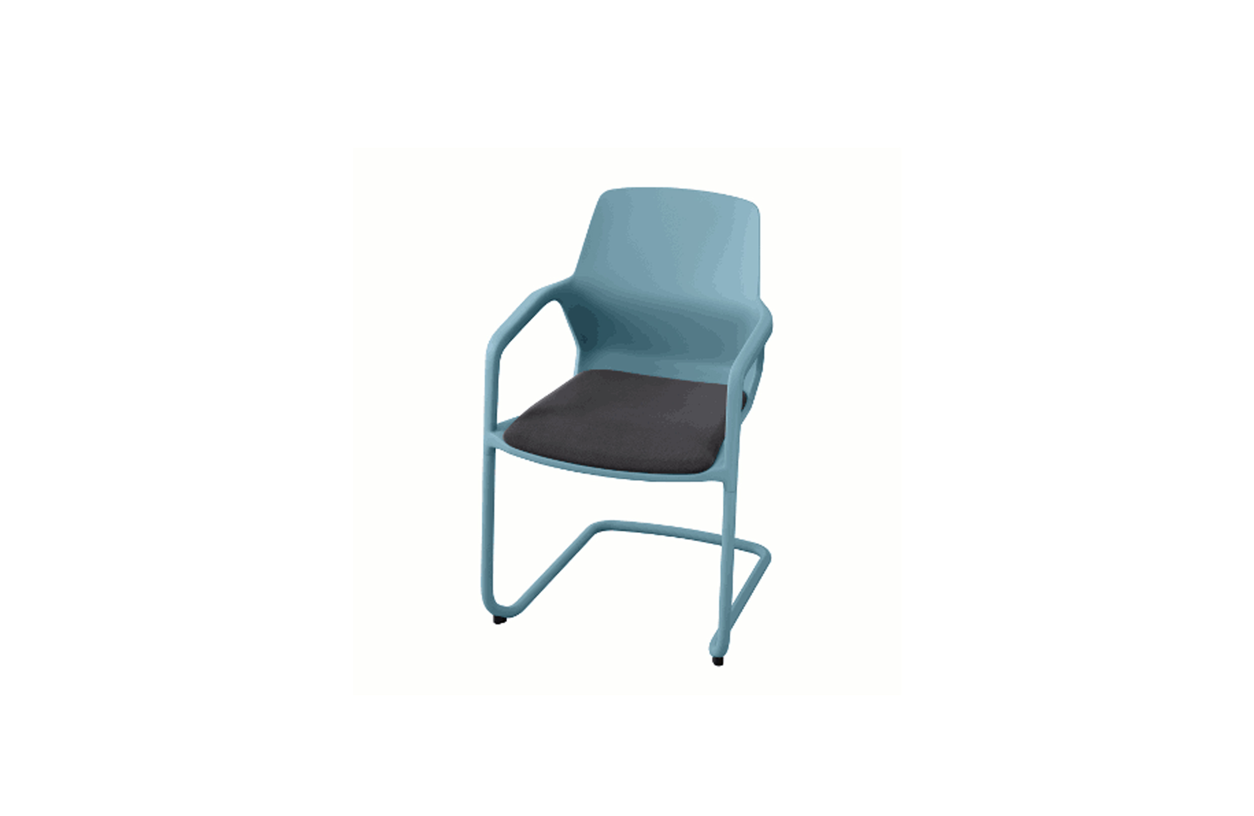 培训家具|布面培训椅|办公家具|设计师家具|现代悬臂椅