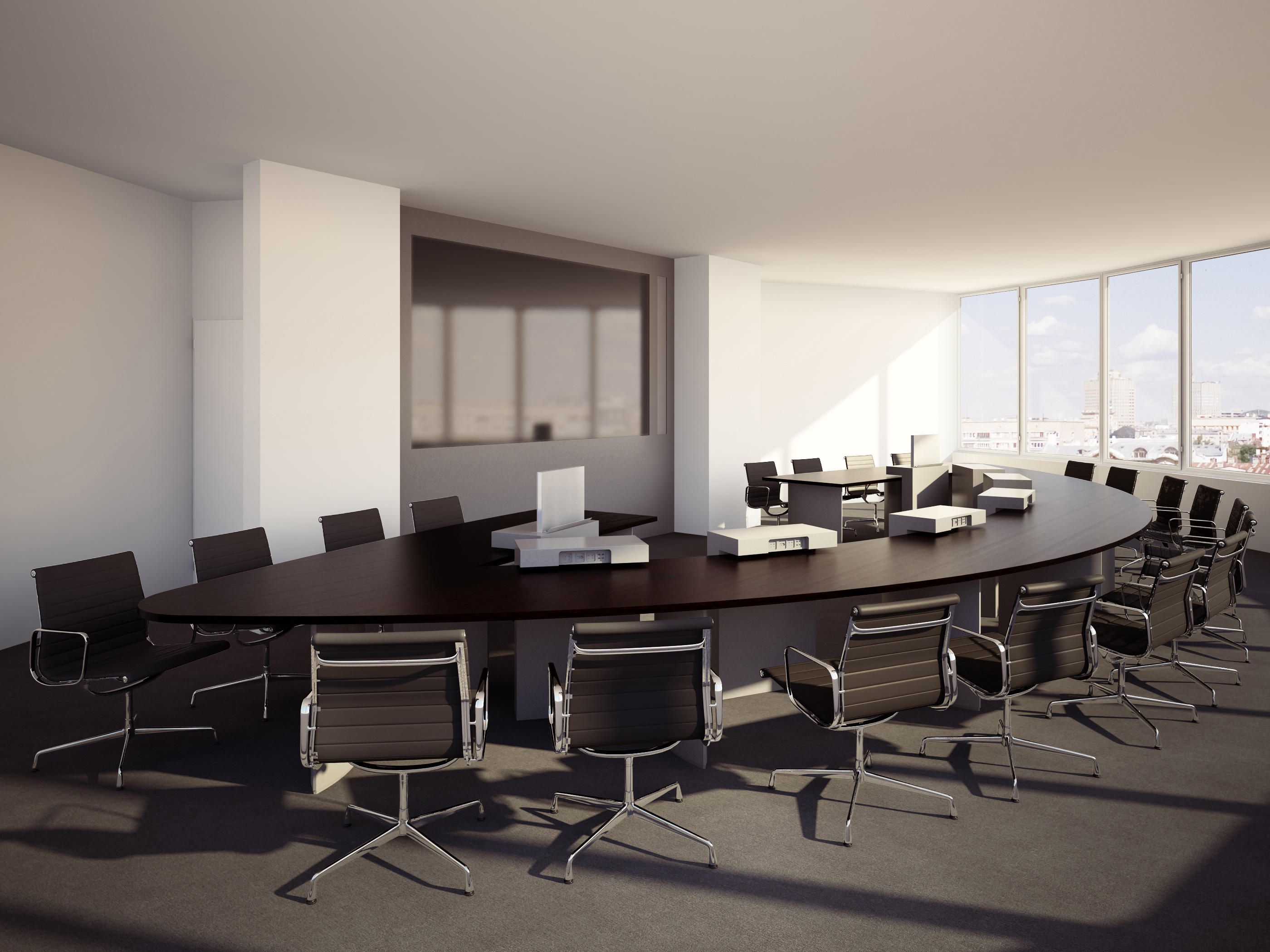 HUB视频系统|HUB视频应用|办公家具|设计师家具|C5会议台系列